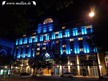 Wien bei Nacht - Marriott Hotel